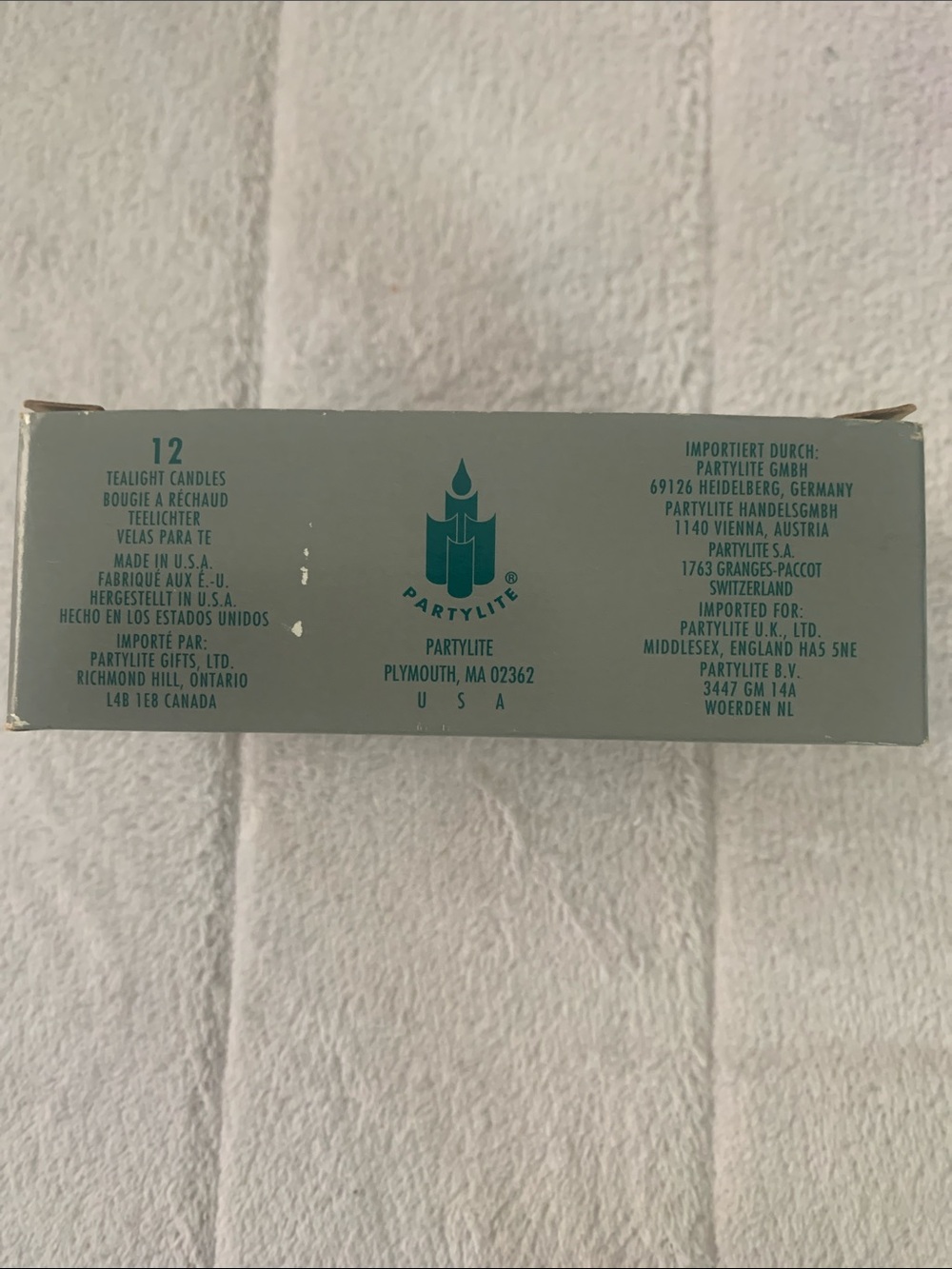 PartyLite Tea-lights partial box of 9 Balsam Pine - new! - Picture 2 of 7